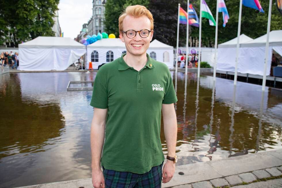 Oslo  20180627.
Festivalsjef Fredrik Dreyer under åpningen av Pride Park i Spikersuppa.