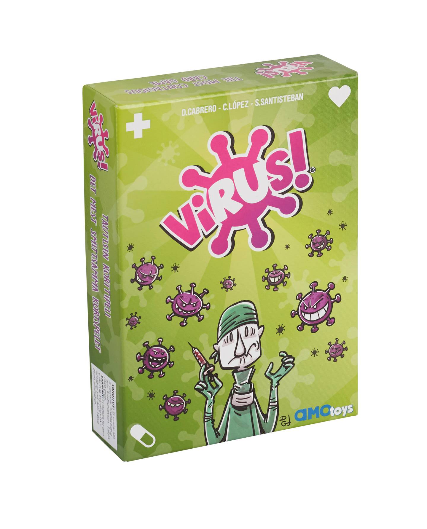VIrus er spillet som faktisk ble  utgitt i 2015, og har blitt den spansktalende delen av verdens mestselgende spill.  Foto: Tranjus Games (AMO-toys)
