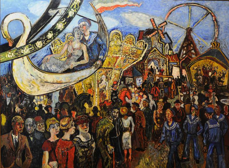Reidar Aulie er tett knyttet til arbeiderbevegelsen på 1930-tallet og skildringen av den andre verdenskrigs gru. Med dette som bakgrunn fremstår «Tivoli» fra 1935 som et annerledes maleri som åpner en ny dør til forståelsen av Aulies kunstnerskap.