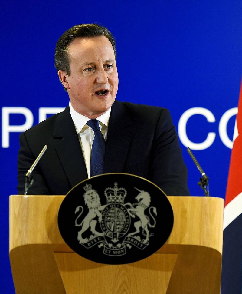 Statsminister David Cameron kjemper for å bli i EU foran folkeavstemningen om seks uker.