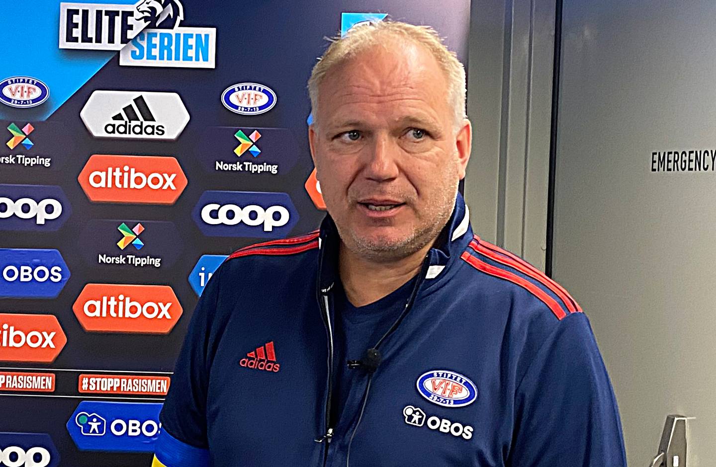Vålerenga-trener Dag-Eilev Fagermo på mandagens kickoff på Ullevaal.