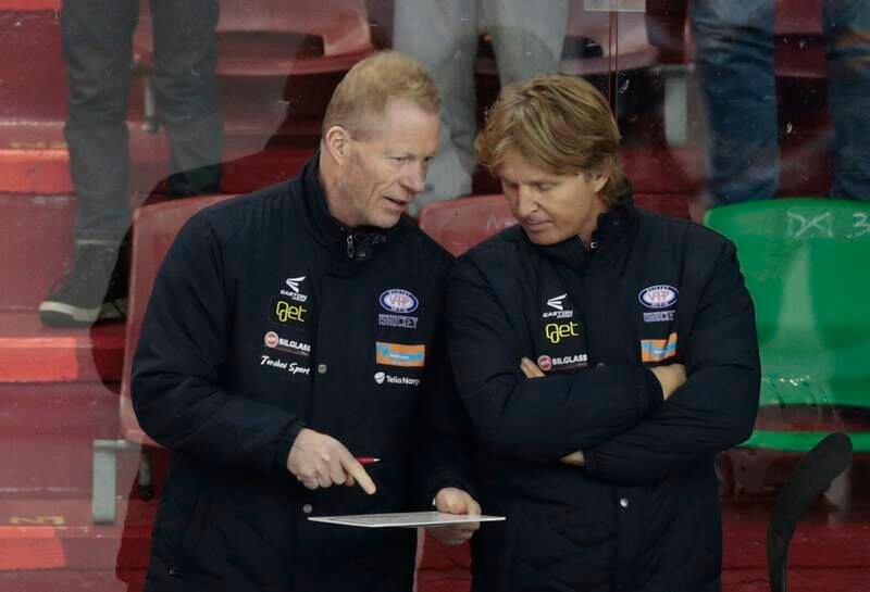 VIF-trener Roy Johansen og sportssjef Espen Knutsen.