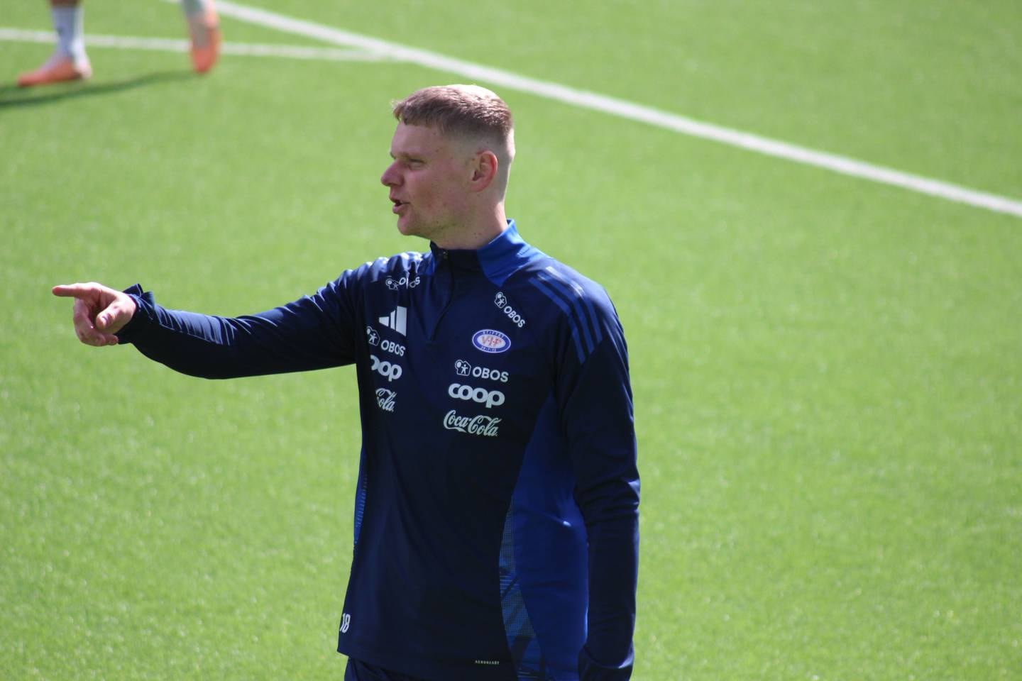 Simen Juklerød på onsdagens VIF-trening. Lørdag er han tilbake på Ullevaal, der proffkarrieren for alvor begynte i 2016.