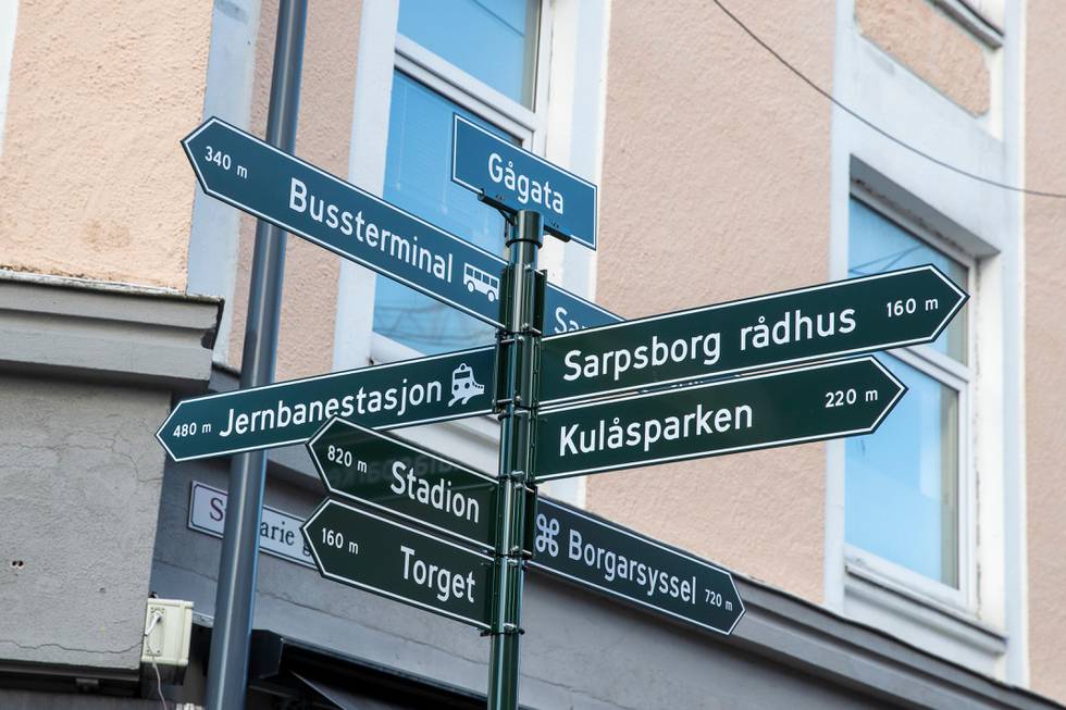 Sarpsborg 20200905. 
I Sarpsborg er mer enn 500 mennesker satt i Karantene etter et utbrudd av Covid - 19. Her fra Her fra sentrum av byen.
Foto: Terje Pedersen / NTB