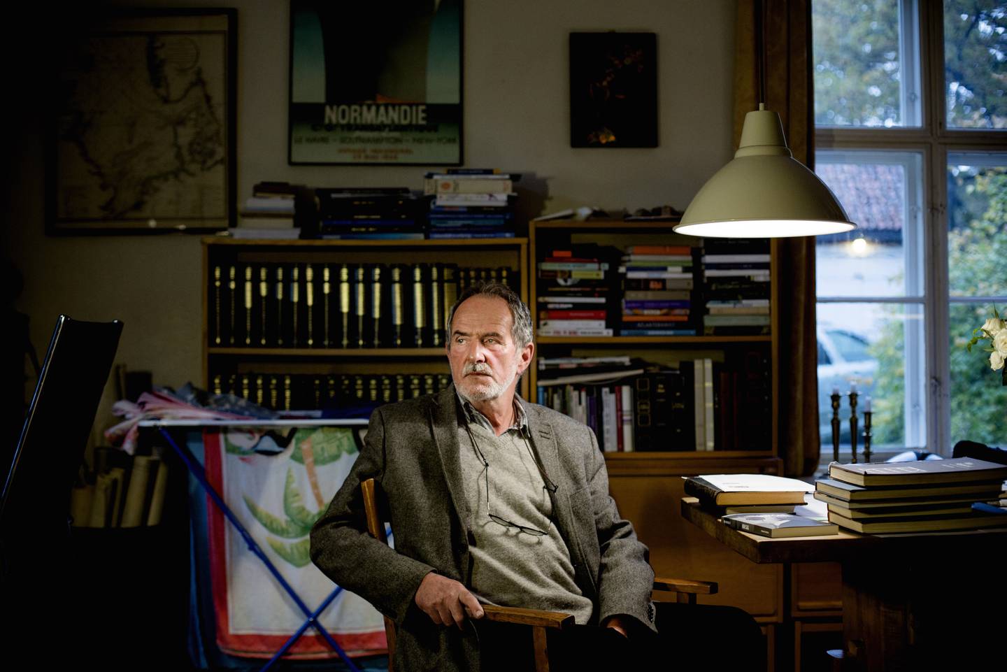 Forfatter Jon Michelet, her ved utgivelsen av «En sjøens helt: Skogsmatrosen»,  oktober 2012
