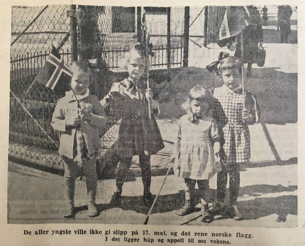 Barn på 17. mai under krigen