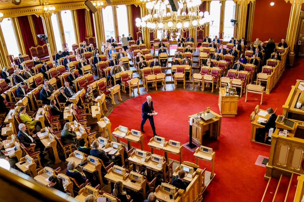 Oslo 20220426. 
Statsminister Jonas Gahr Støre (Ap) redegjør for Stortinget om krigen i Ukraina.
Foto: Stian Lysberg Solum / NTB