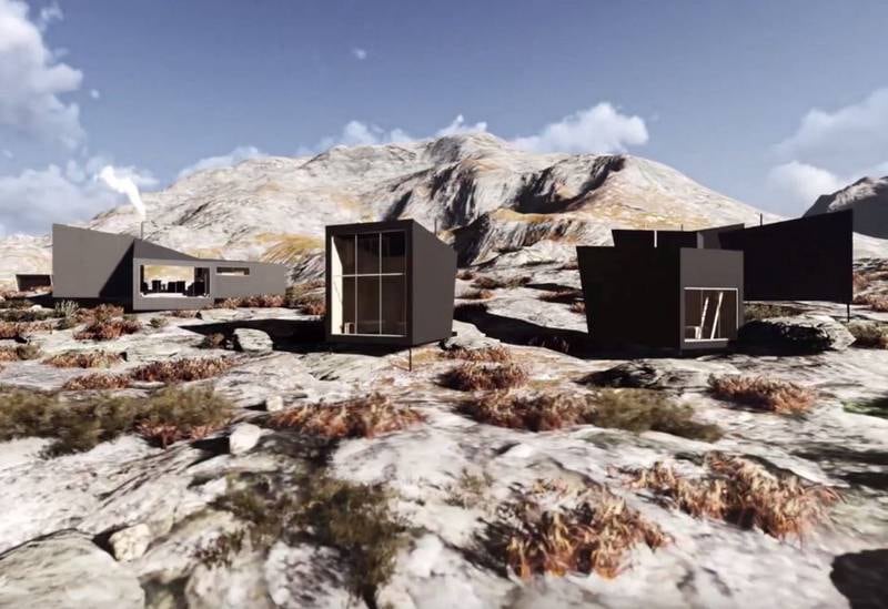 Nye Skåpet er framtidens Turisthytte! Med badstue, sovesatellitter og badstue. Med panoramavinduer!