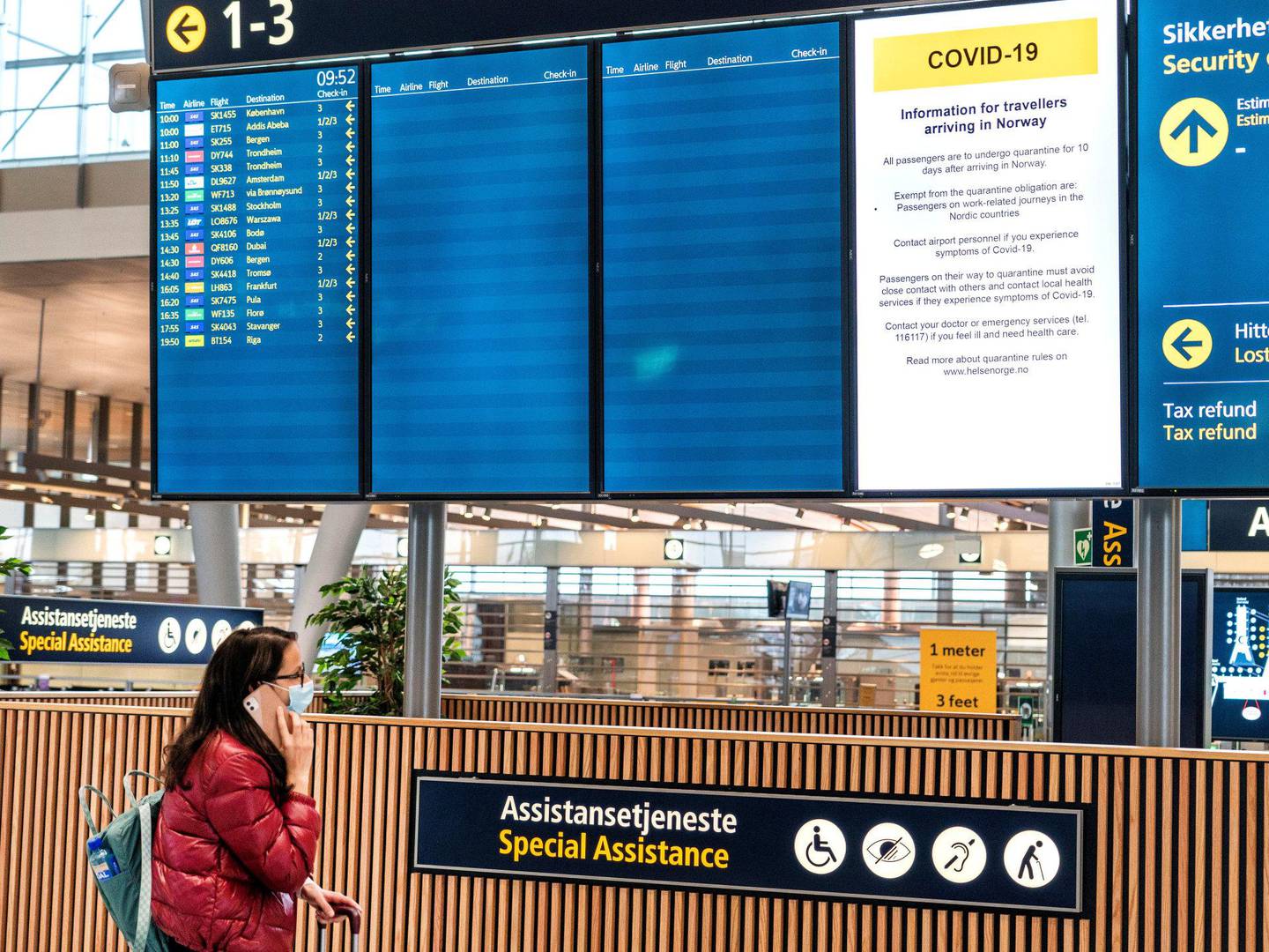 Det går knapt fly fra Gardermoen. Det går hardt utover de rundt 20.000 som jobber på flyplassen. Foto: Gorm Kallestad / NTB scanpix