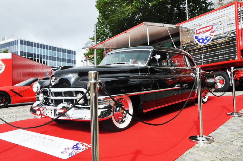 Staselig: Denne Cadillacen kjørte Kong Olav selv i 1951, og det var ikke uvanlig å se den i Holmenkollen.