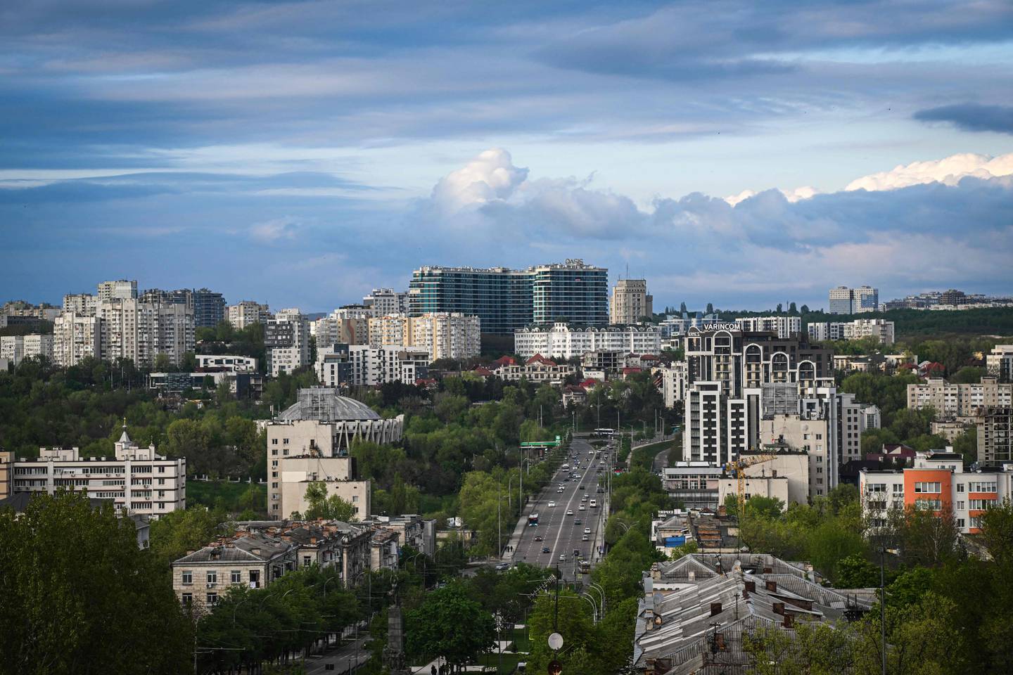Moldova ønsker å bli EU-medlem, her fra hovedstaden Chisinau i april i år.