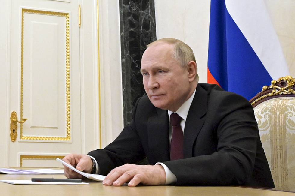 Ukraina-konflikten utgjør en stor alvorlig trussel for Russland, sier president Vladimir Putin. Foto: Sputnik / AP / NTB
