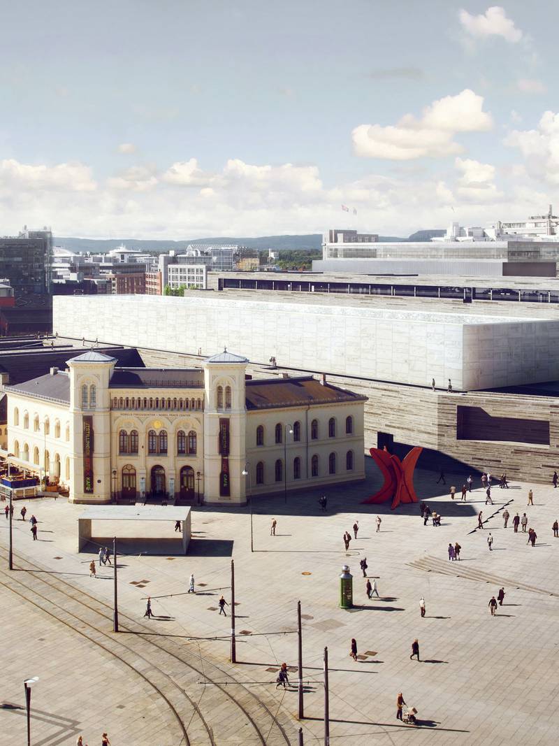 Det nye Nasjonalmuseet på Vestbanen skal åpne i 2020. FOTO: MIR/STATSBYGG