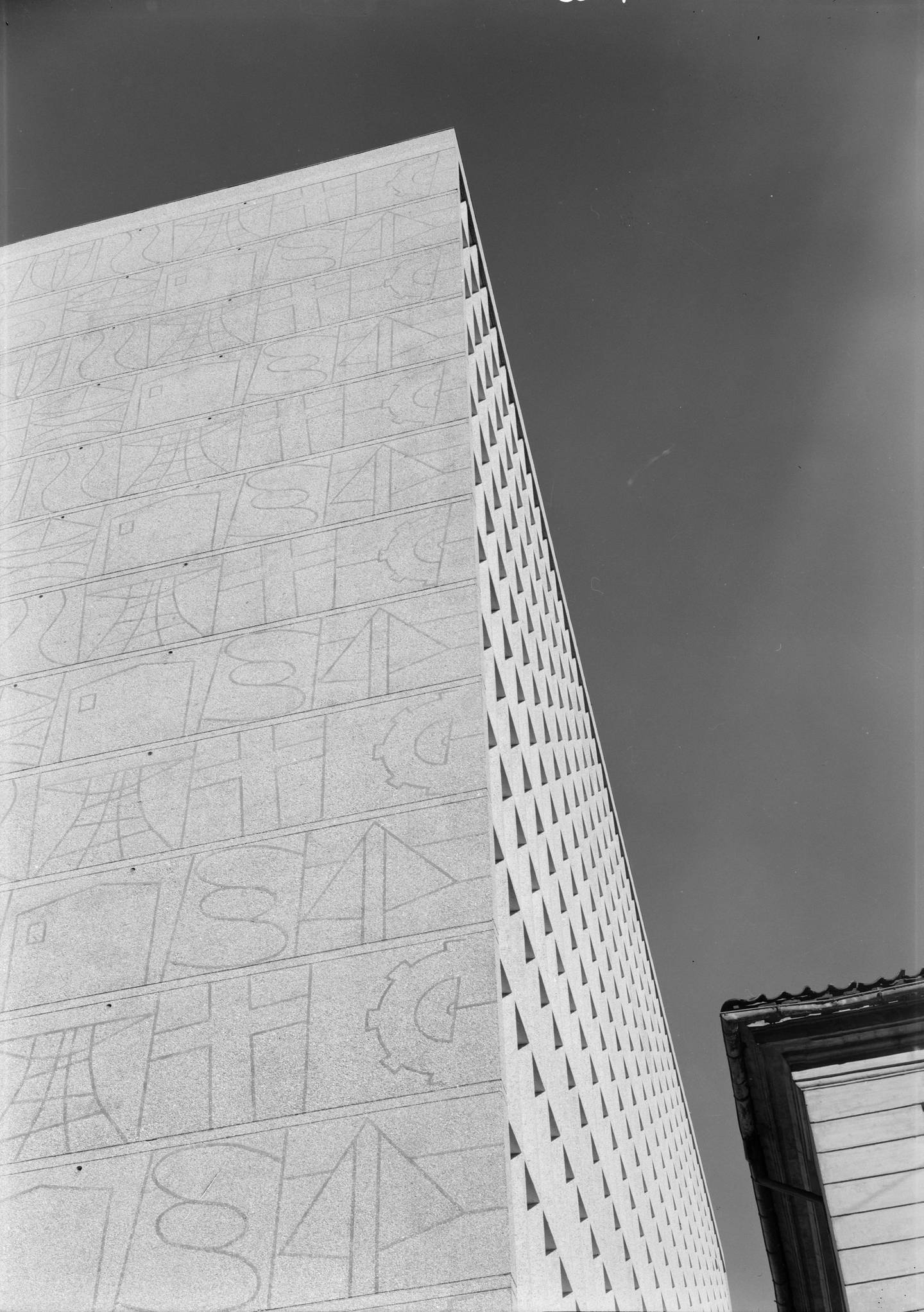 Arkitekturfoto av Høyblokka i Regjeringskvartalet.  *** Local Caption *** Viksjø, Erling, arkitekt (1910-1971)