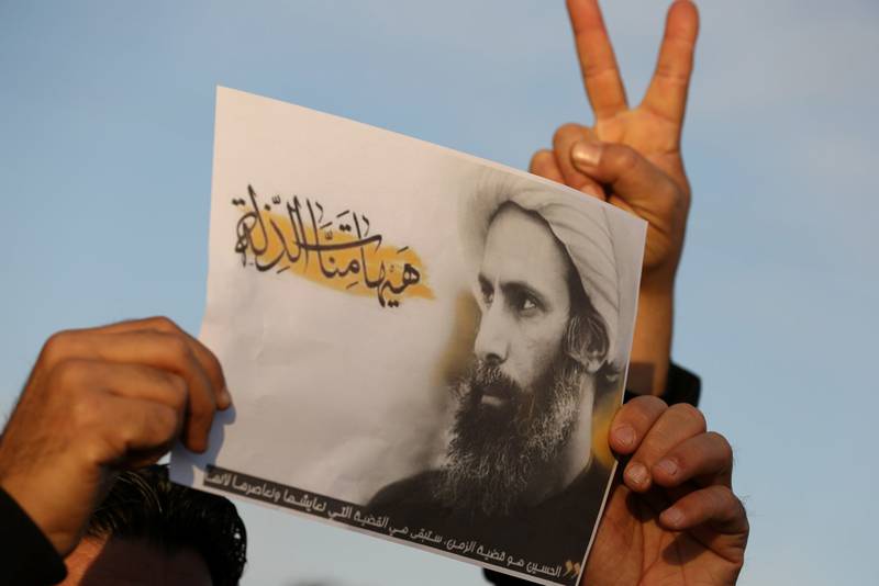FORDØMMES: Henrettelsen av Nimr al-Nimr fordømmes av sjiamuslimske ledere og advarer mot konsekvensene. FOTO: NTB SCANPIX
