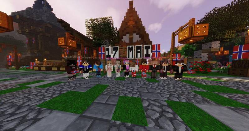 Skogliv driver en Minecraft-server for barn og unge med samme navn. En rekke spillere tilknyttet dette samfunnet jobber nå med å bygge en virtuell 17. mai-feiring. De har fått med seg en rekke kommuner som medarrangører.