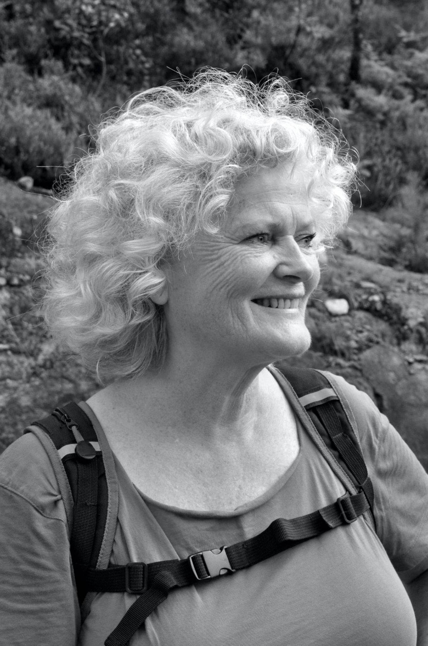 Forfatteren Goggi Sæter har saumfart Ingeborg Holms liv.                                                          Foto: May-Irene Aasen