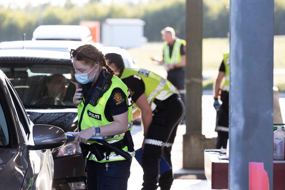 Politiet har brukt store ressurser på grensekontroll under koronapandemien. Foto: Tor Erik Schrøder / NTB