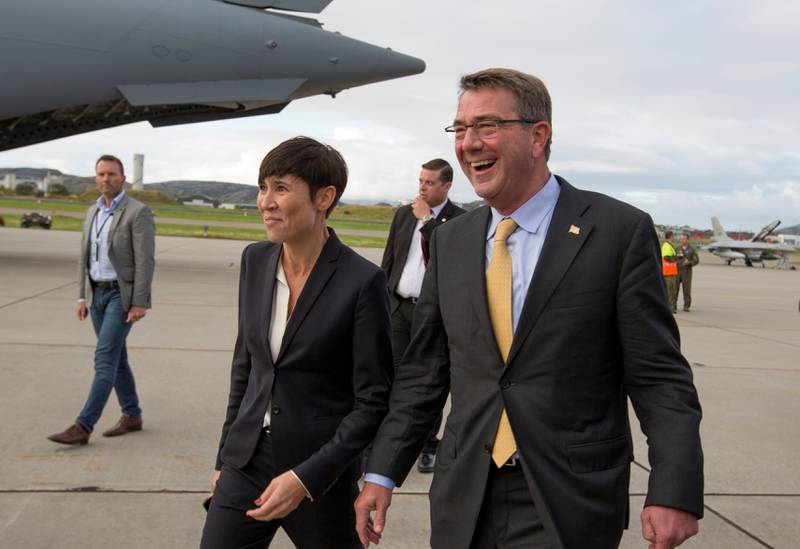 USAs forsvarsminister Ash Carter kommer til Oslo i dag sammen med forsvarsminister Ine Eriksen Søreide (H). 