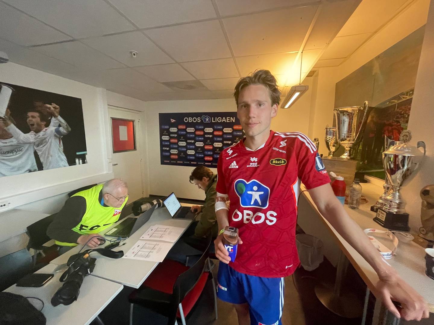Skeid-kaptein Fredrik Berglie etter tapet for Fredrikstad.