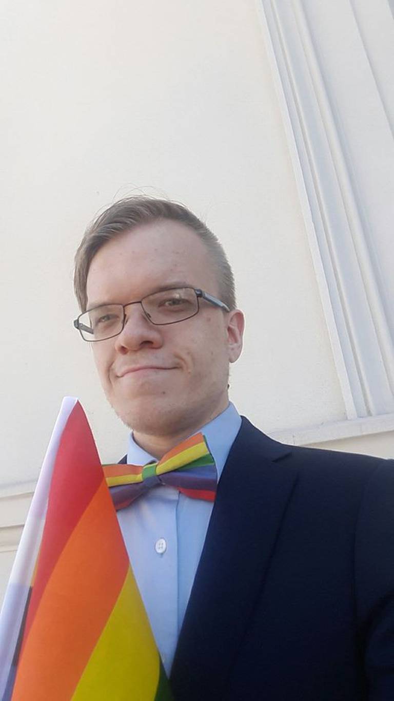 Aleksander Eide, styremedlem Fredrikstad Pride