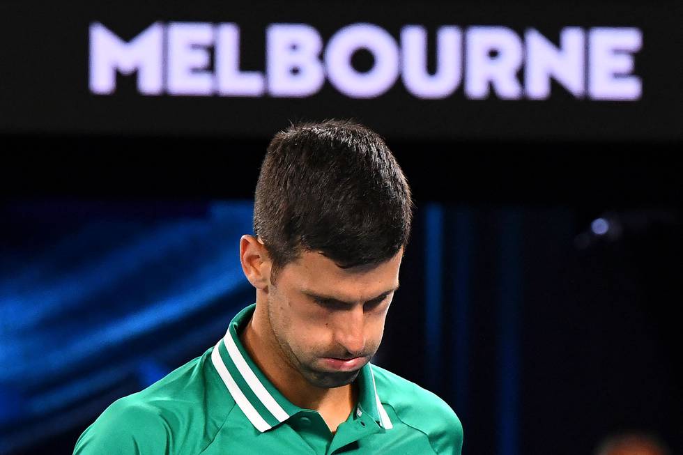 Novak Djokovic fikk en kraftig nedtur fredag.