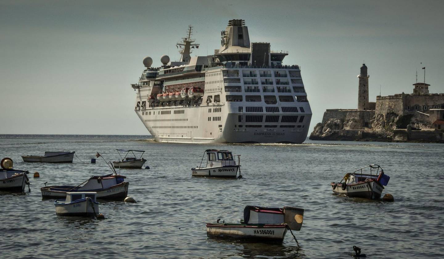 siste: «Empress of the Seas» ble det siste cruiseskipet fra et amerikansk selskap til å legge til kai i Havanna. FOTO: NTB SCANPIX