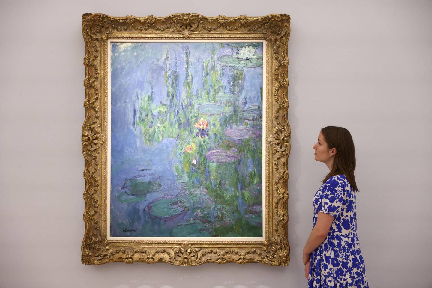 Her vises Monets «Nympheas, 1914-17» på en auksjon i London i februar.