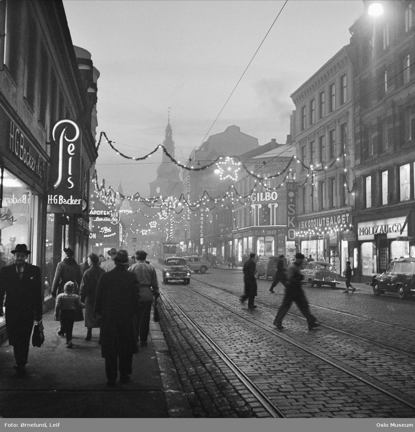 Storgata i Oslo, 1957.