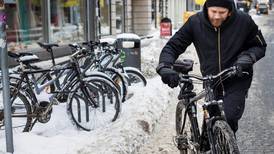 Sterk økning i vintersyklingen