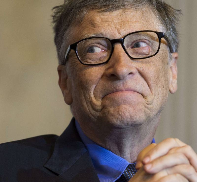 Microsoft-gründer, og nå filantrop, Bill Gates er rikest med 79,2 milliarder dollar i formue. FOTO: NTB SCANPIX
