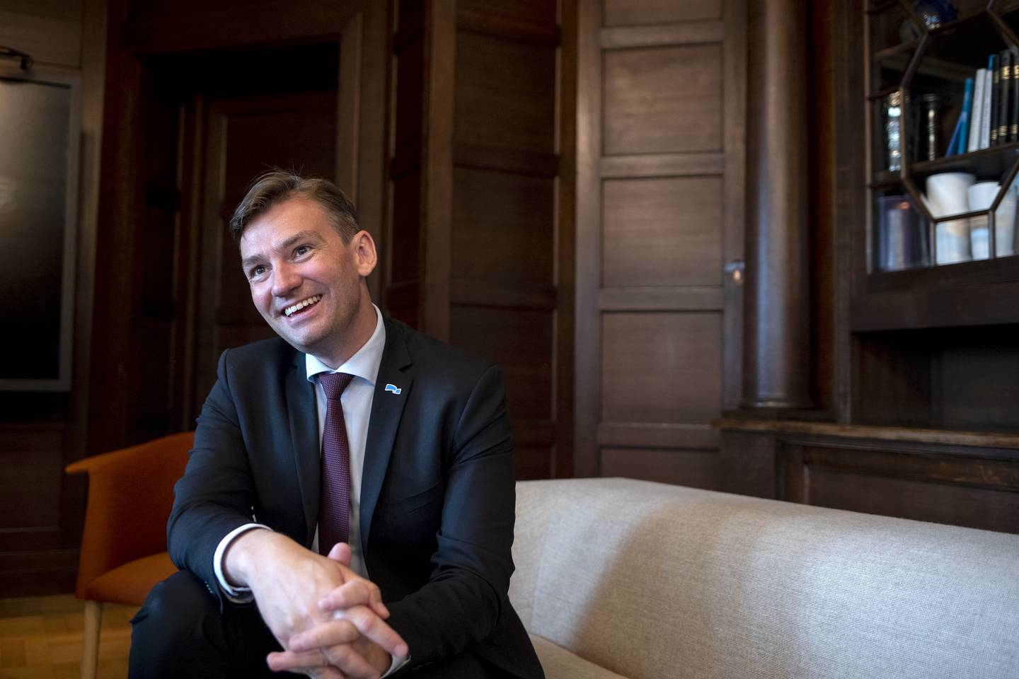Nestleder i Høyre Henrik Asheim har all grunn til å smile over partiets meningsmålinger om dagen.