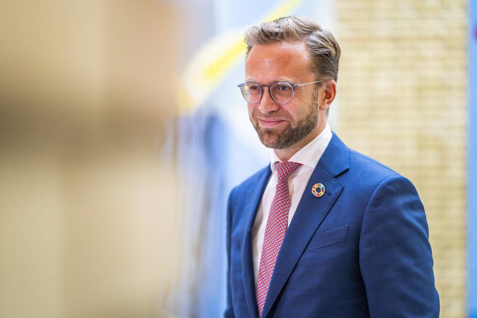 Oslo 20201104. 
Kommunalminister Nikolai Astrup (H) etter Stortingets muntlige spørretime onsdag.
Foto: Håkon Mosvold Larsen / NTB