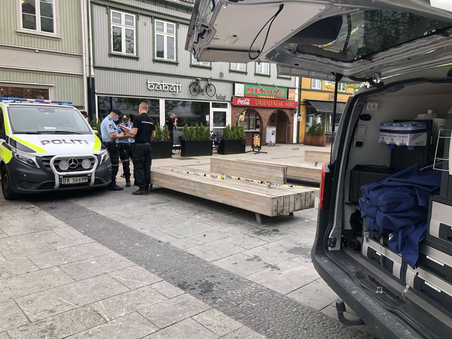 En person er funnet død i Fredrikstad sentrum.