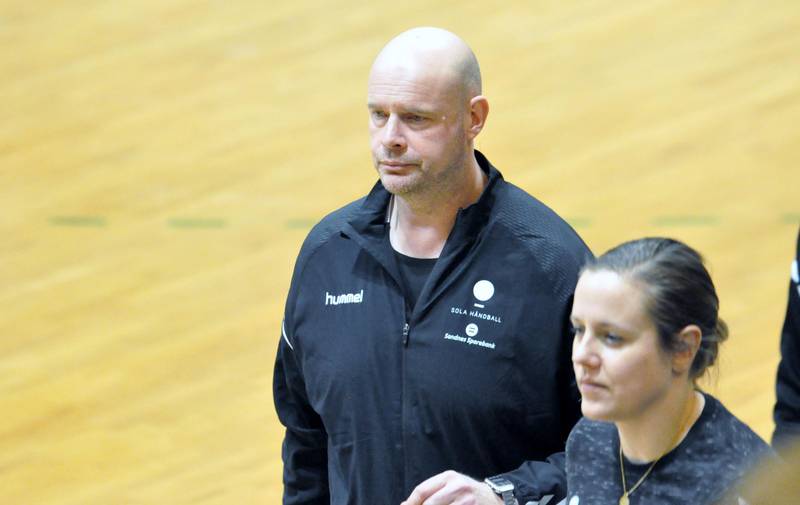 Solas nye trener Mika Nurmi med assistent Tonje Nøstvold. Foto: Espen Iversen